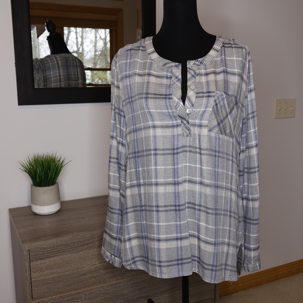 Johnston Murphy Plaid Top